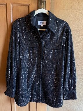 BB Dakota Black Sequin Blazer Jacket